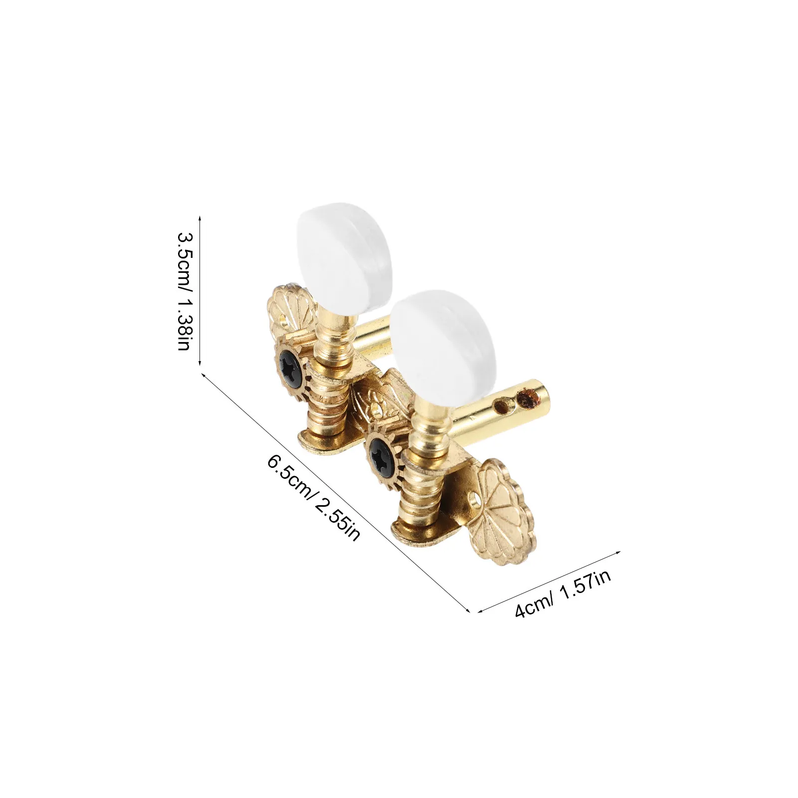 1Set Ukulele Tuning Pegs Brass Vintage Style Classic Guitar Tuners 2R2L Machine Heads Replacement Acoustic Guitar Tuner Pegs view 6
