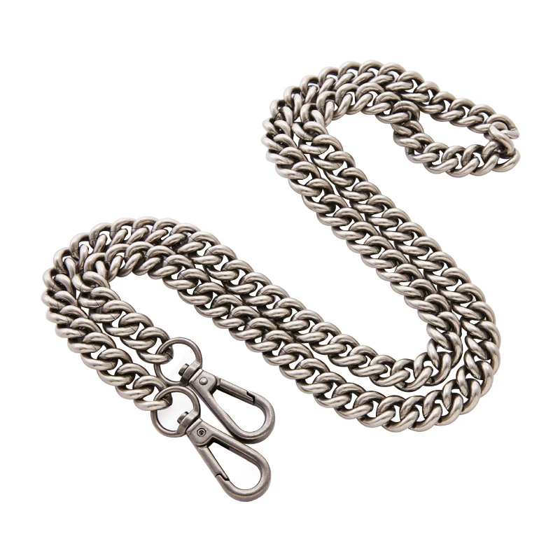 13mm Women Bag Chain Strap DIY Bag Accessories Repairement Parts Bag Clasp Shoulder Bag Chain Buckle Old silver High Quality