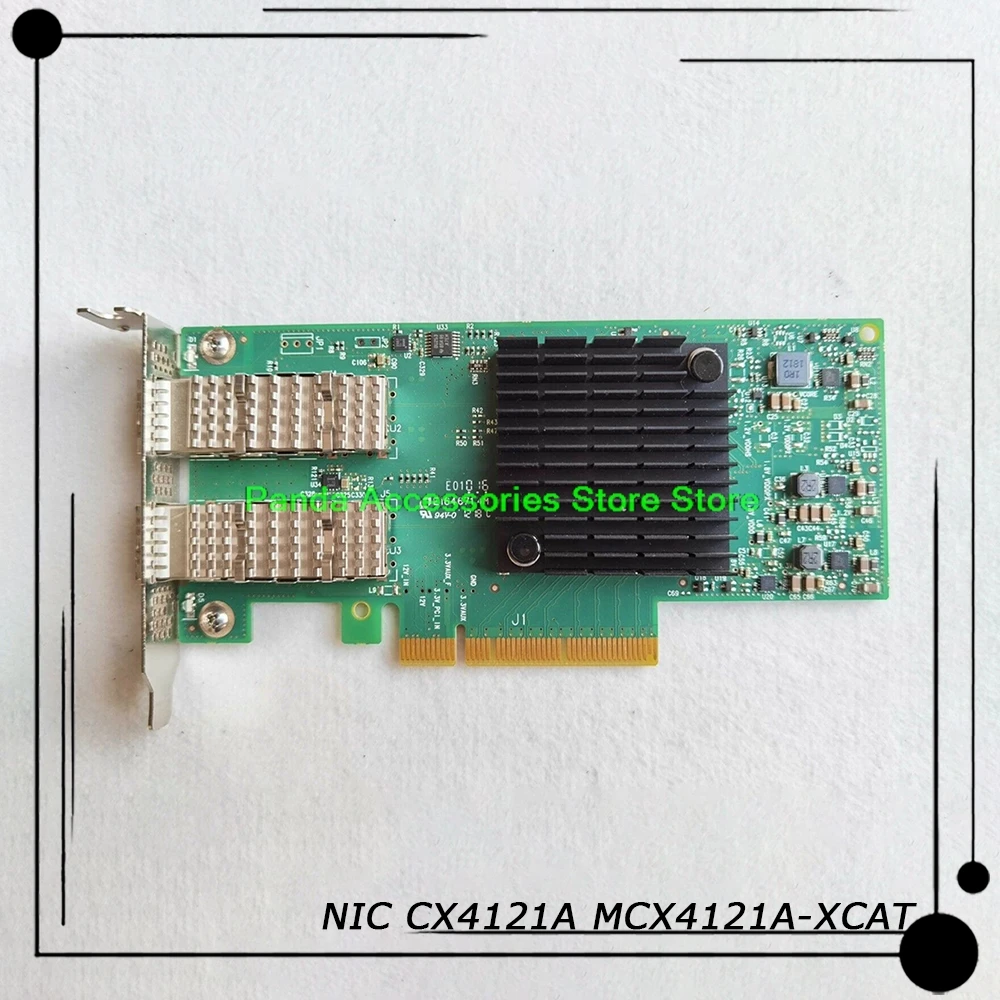 New ConnectX-4 Lx EN 10GbE 10Gb/s Dual Port Net-work Card Works Perfectly NIC CX4121A MCX4121A-XCAT