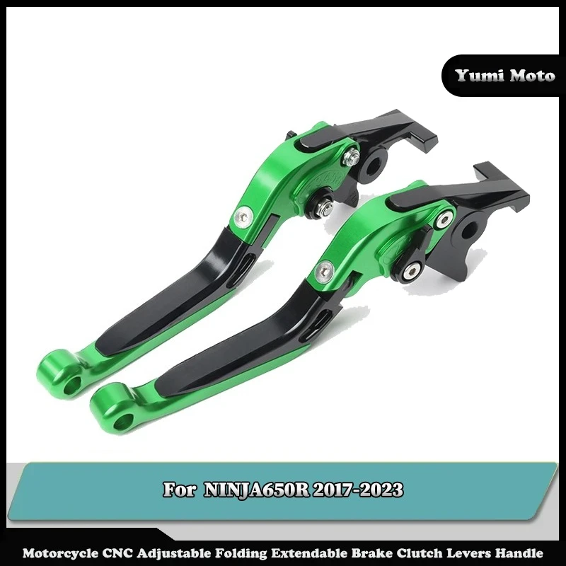 

Motorcycle Folding Adjustable Brake Clutch Levers Handlebar For KAWASAKI NINJA650R 2017-2023