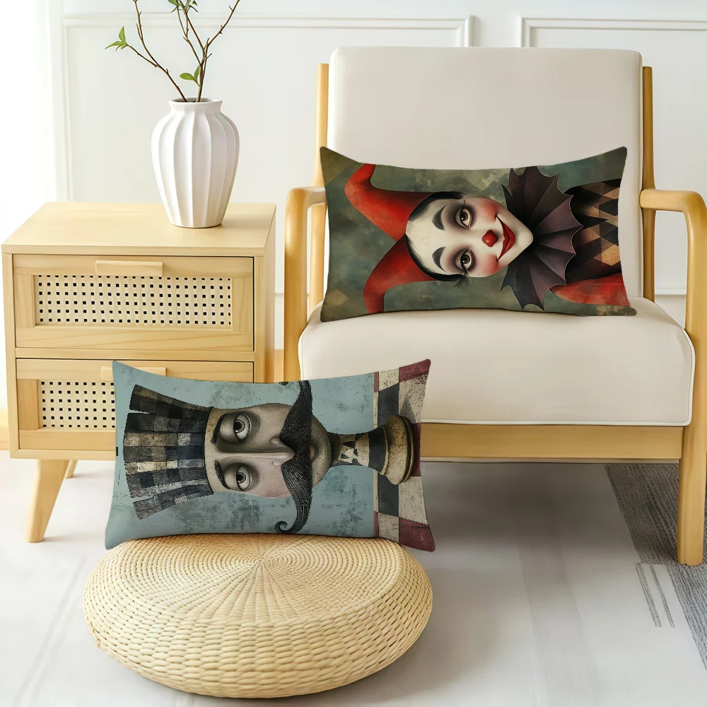 Chess King and Queen cushion cover Hit Product Home Sofa living Room Double-sided Soft Decorative Pillow Cover