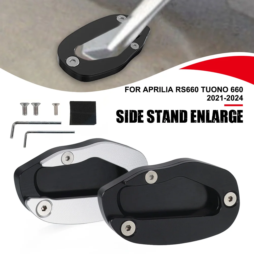 

For Erik Buell Racing 1190SX 1190RX 2014-2018-2019-2020-2021-2022-2023-2024 Kickstand Enlarger Pad Side Stand Extension Plate