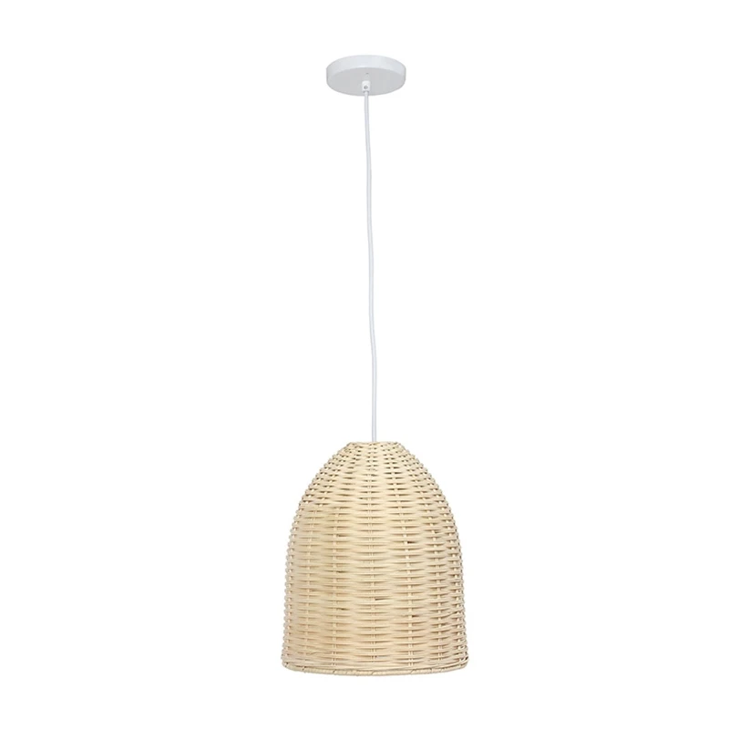 

Modern Rattan Basket Ceiling Pendant Light Lampshade Shade In A Natural Wicker Finish For Bedroom Living Room