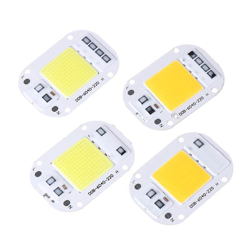 1Piece LED Chip 20W 30W 50W AC110 220V Smart COB Lamp Beads LED Lamp Without Driver DIY Outdoor Chip Light Floodlight Spotlight