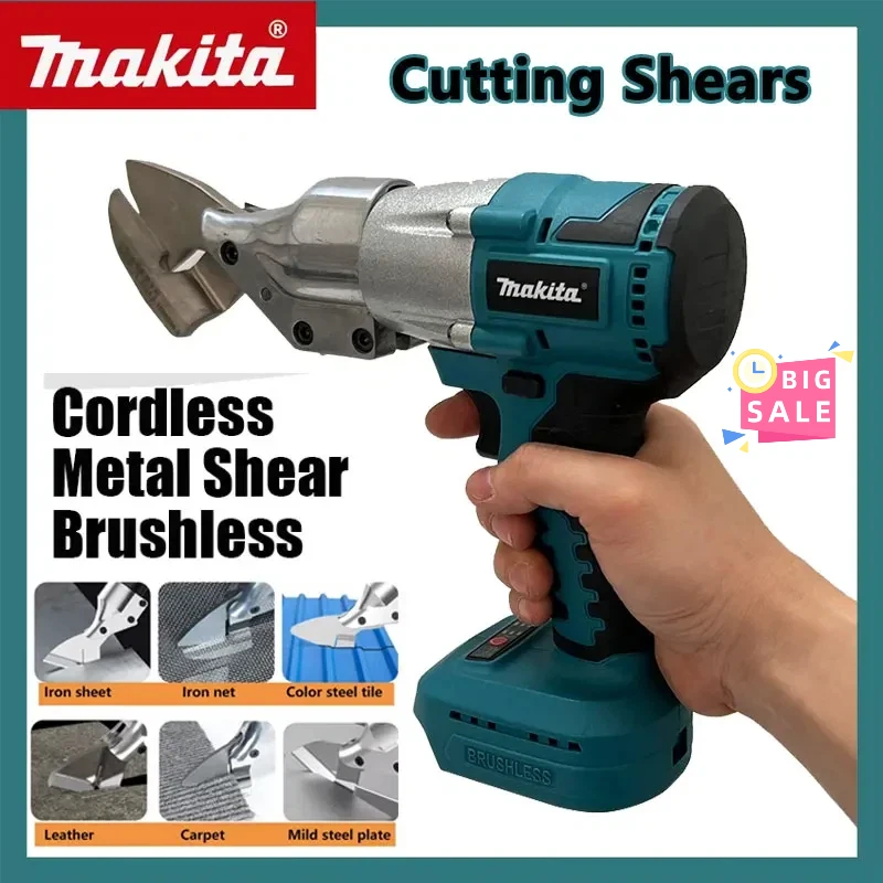 

Makita Brushless Electric Cordless Iron Scissors Metal Cutting Tools Iron Shear Sheet Shears Carbon Steel Cutter For 18V Battery