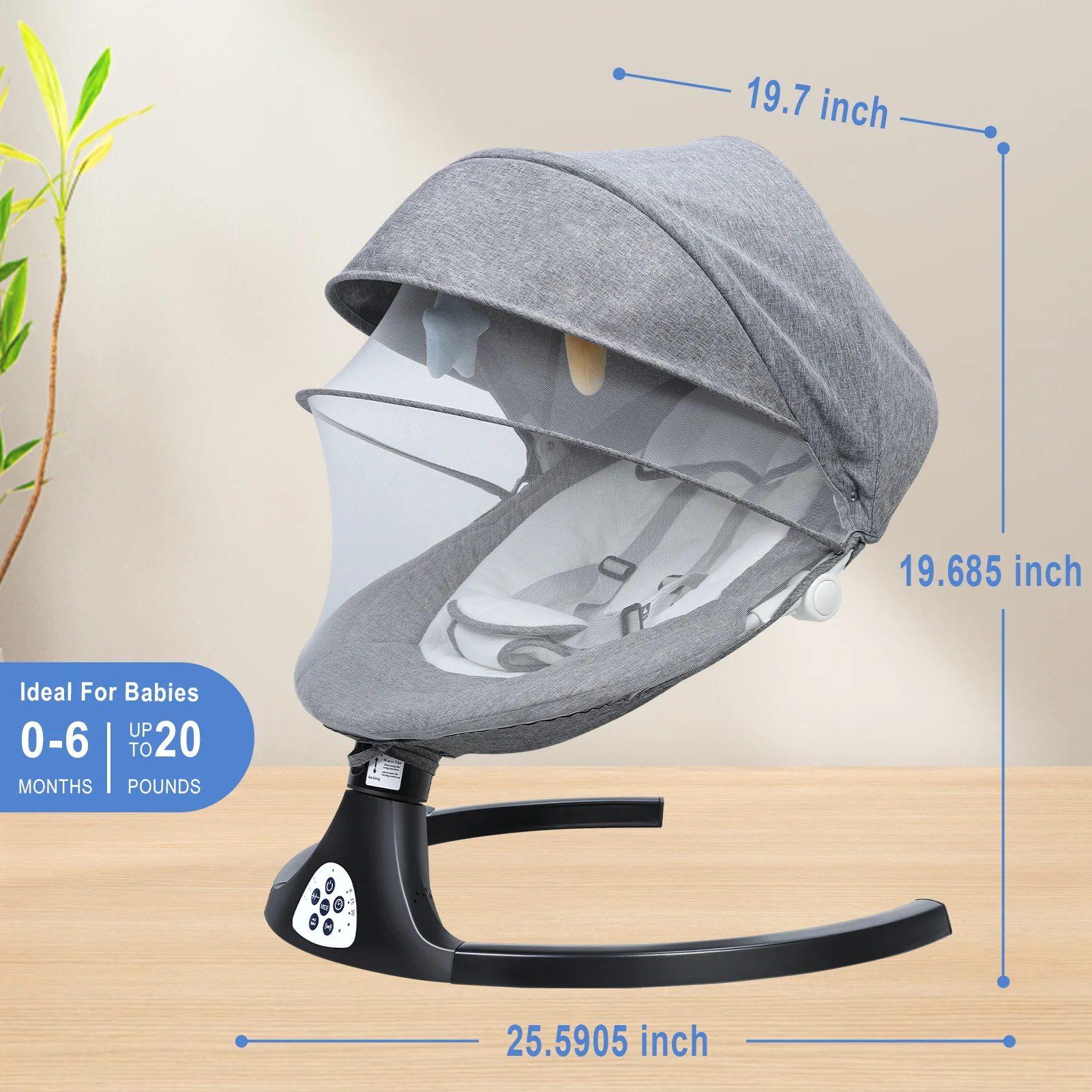 Berceau électrique à balançoire automatique pour bébé, lit de sommeil, filet à bascule pour bébé, musique Bluetooth, polymères réglables, balançoire domestique