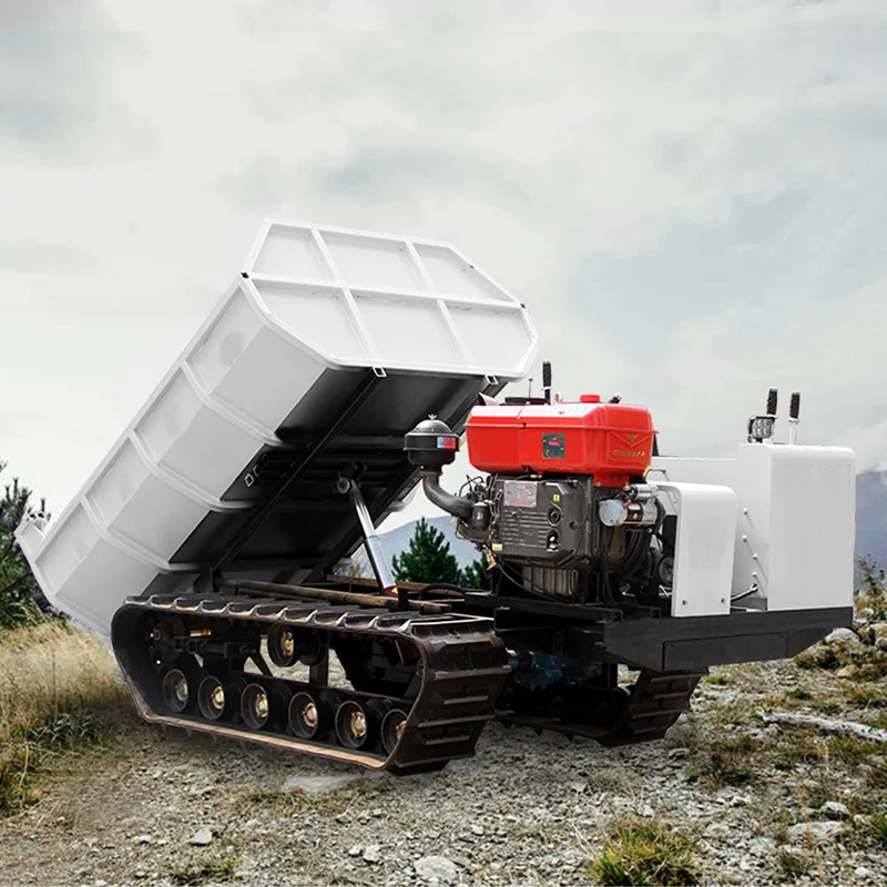 Heavy Duty Rubber Track Crawler Dumper Mini Tracked Tipper for Rough Ground
