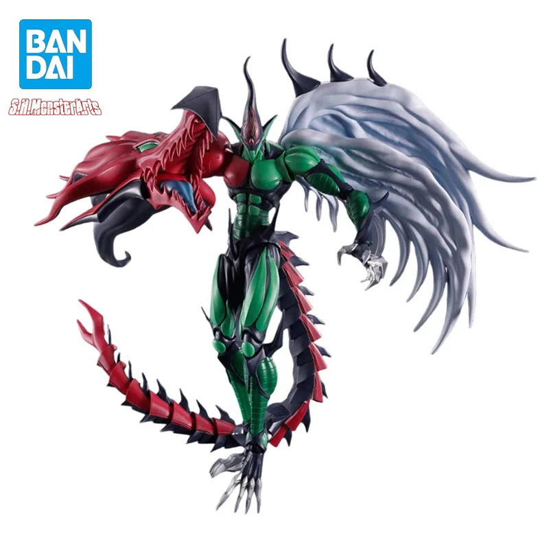 Original Bandai S.H.MonsterArts Yu-Gi-Oh! Duel Monsters Flame Wingman Assembly Action Figure Genuine Collectible Model Ornament