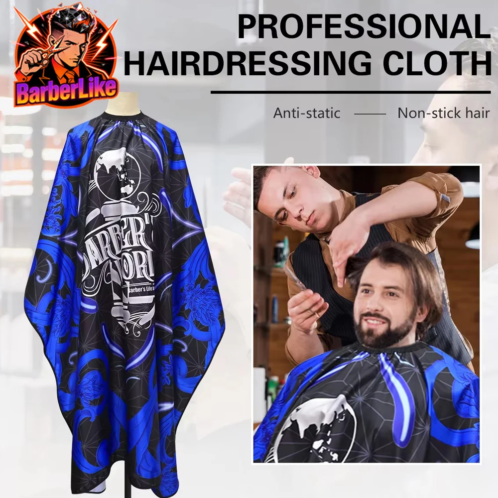 

Синий парикмахерский фартук Парикмахерская Новая Парикмахерская накидка Парикмахерская окрашенная одежда для парикмахерской