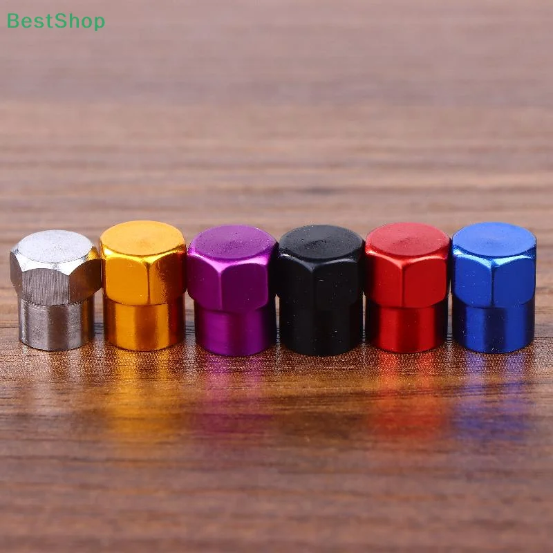 

4Pcs Colorful Car Tires, Aluminum Alloy Colored Valve Caps, Sedan Dust Caps, Five Colored Spot Valve Caps