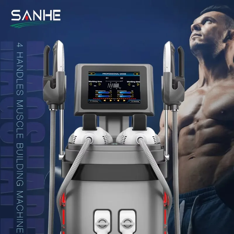 4300W High Power EMS Machine with 4 Handles for Body Shaping Weight Loss & Muscle Building Beauty Equipment