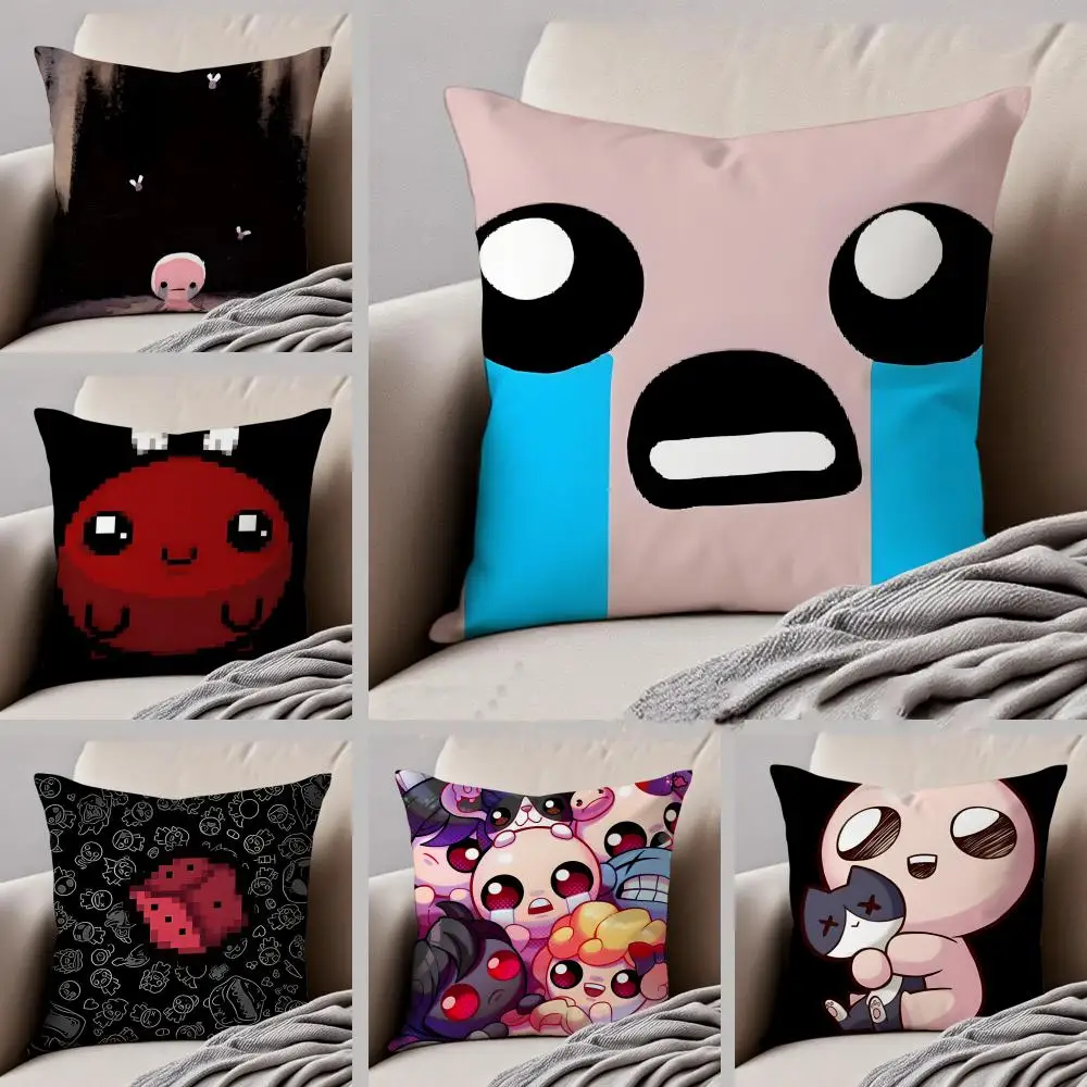 Casual Game-The Binding of IsaacS Anime Cushion Cover Linen Pillow Case Soft Breathable Protective Couch Room Decoration