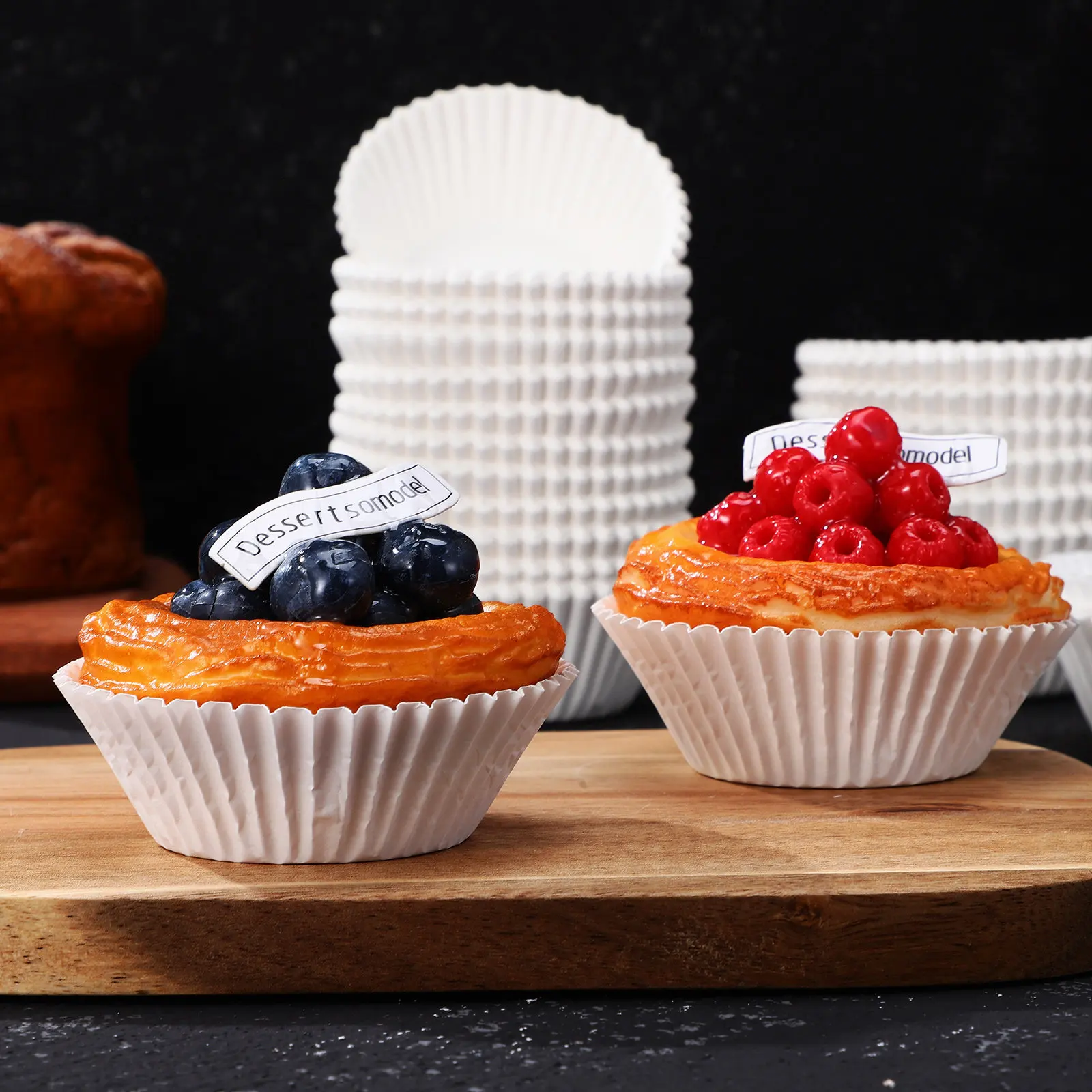 500Pcs Paper Cupcake Liners Oil Resistant Baking Cups for Cupcakes Muffins Desserts Wedding Party Bulk Mini Baking Cups