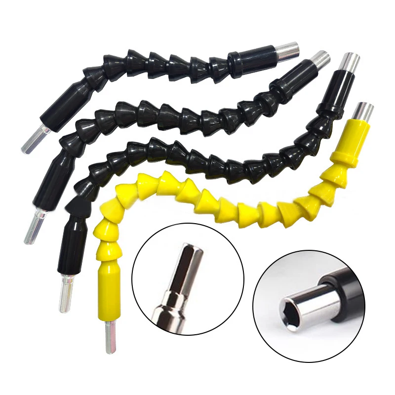Manico esagonale da 300mm punta per cacciavite ad albero flessibile universale trapano elettrico punta per cacciavite elettrico asta di prolunga per collegamento