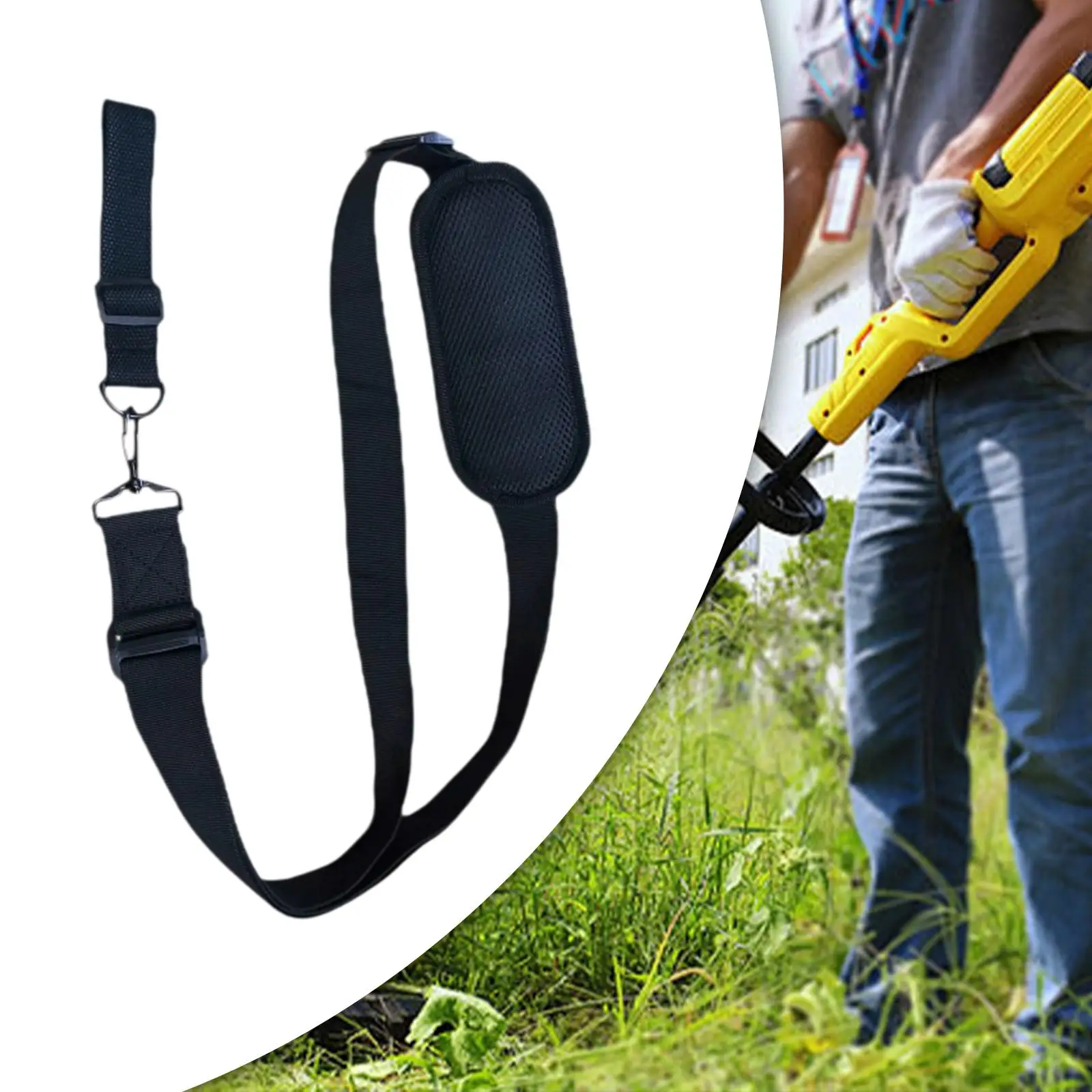 Trimmer Strap Save Effort Garden Power Tool Replacement Sturdy Adjustable