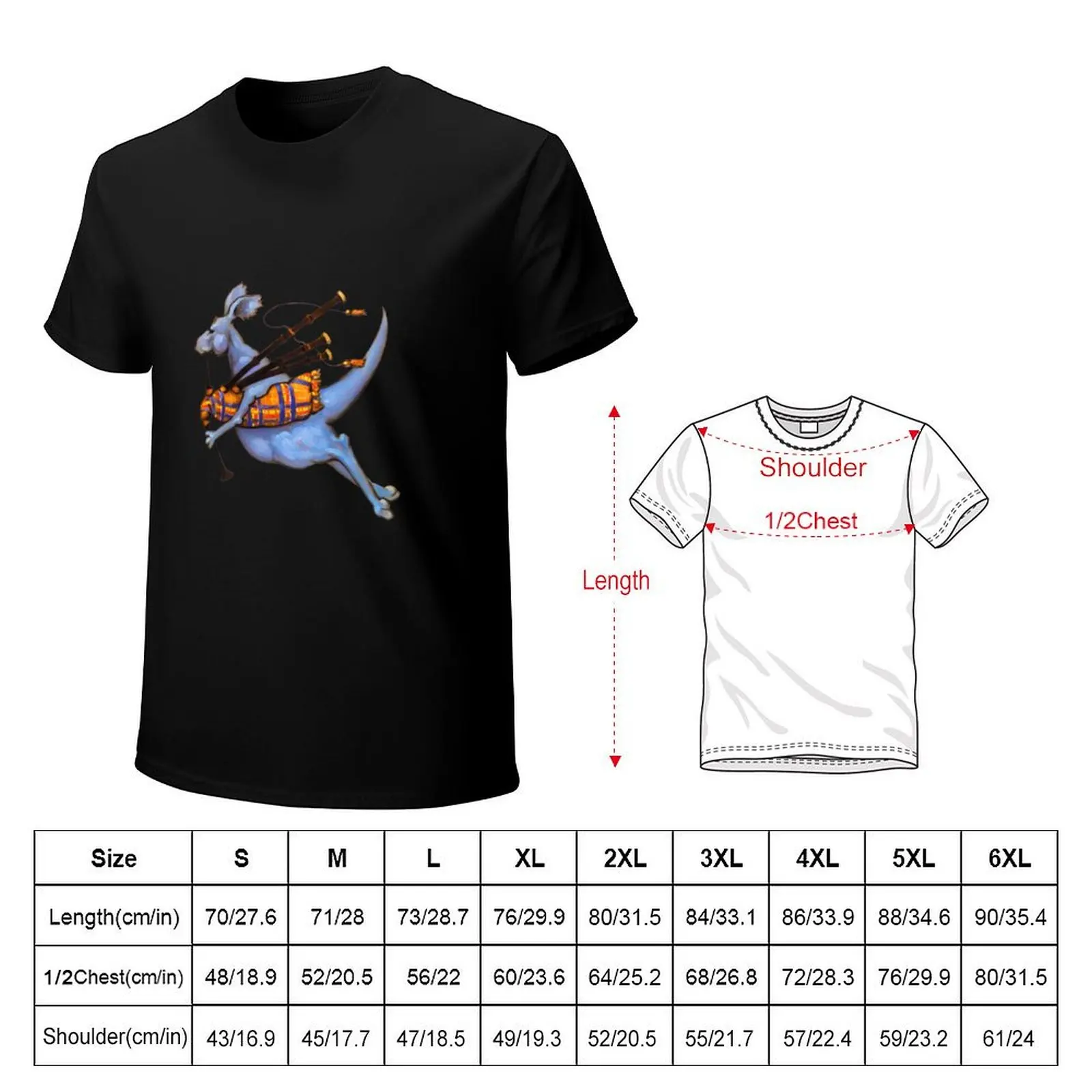 Piperoo!!!Bagpipe Playing Kangaroo Jumps by Playing ThePipes T-Shirt summer clothes graphic tee shirt t shirts men