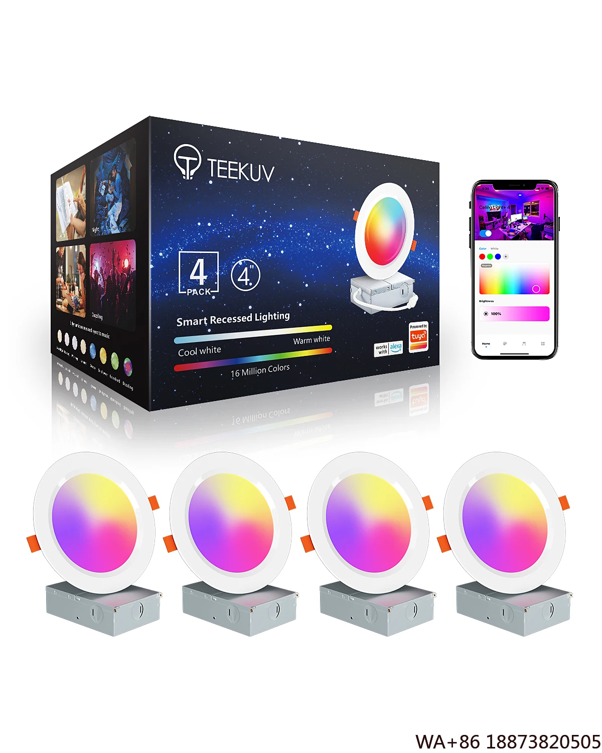 

Светодиодная люстра G-Lights, Новое поступление, встраиваемый светильник 12 Вт с антибликовым покрытием для спальни, гостиной