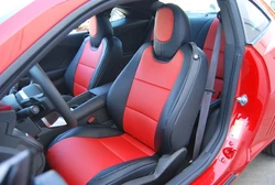 Custom Fit for 2010-2015 5th Generation Camaro Coupe Car Seat Cover Full Set Middle Perforated Leather for Chevrolet Camaro
