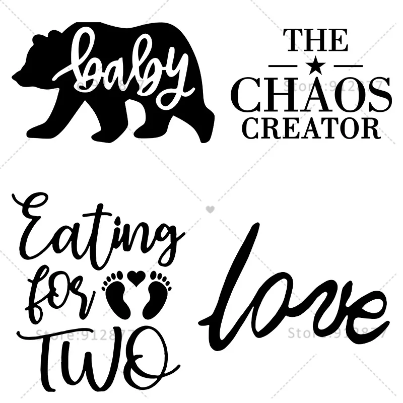 Mommy Daughter Father Son Family Matching Diy Clothes Patches Iron on Decals Heat Press Transfer Iron-on Transfers for Clothing