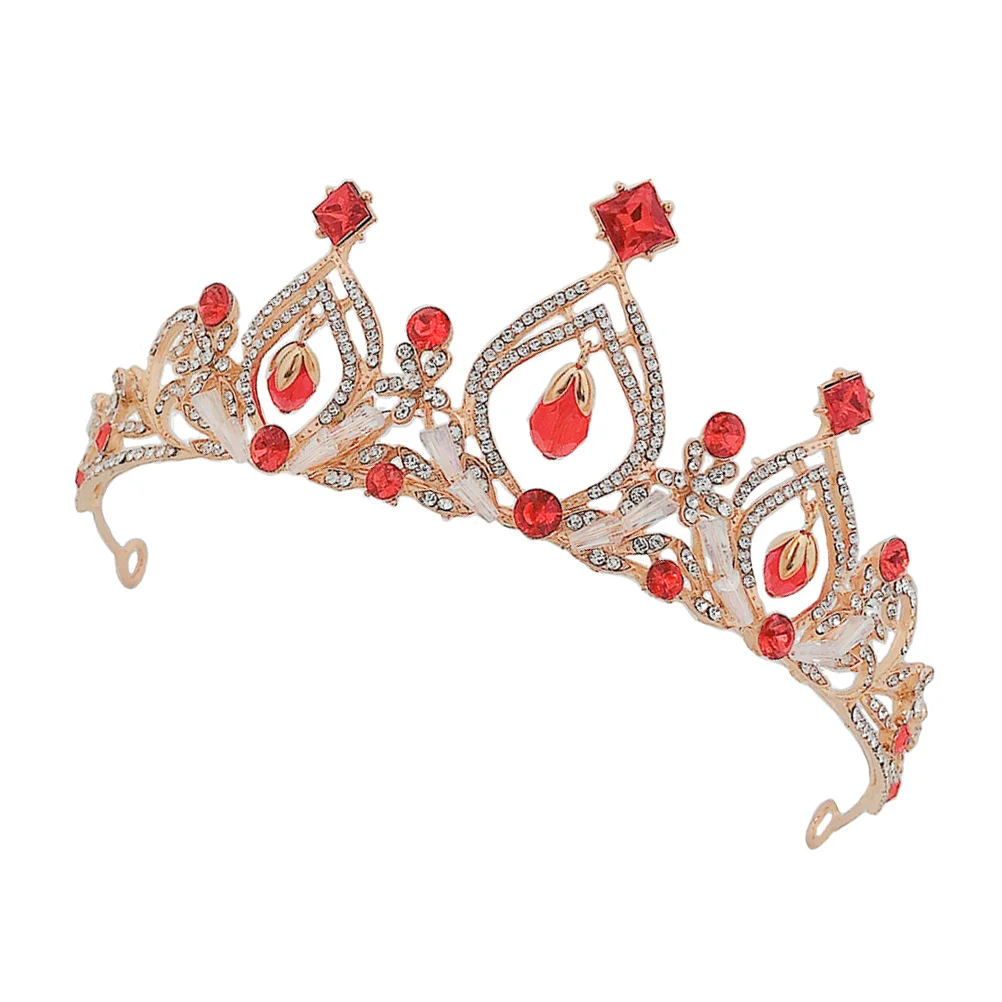 

1pc Elegant Children Headdress Crystal Birthday Costume Party Rhinestone Girls Headdress Kids Birthday Crown Headband Children