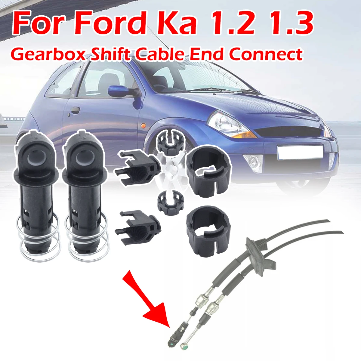 

Трос переключения передач ручной коробки передач, втулка для Ford Ka 1,2, бензин 1,3, дизельный рычаг переключения передач, подключение 5801317933k