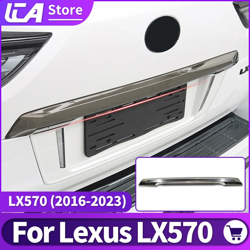 

Upgrade Rear Door Tailgate Chrome for Lexus LX 570 LX570 Exterior Decoration Accessories Body Kit 2021 2020 2019 2018 2016 2022