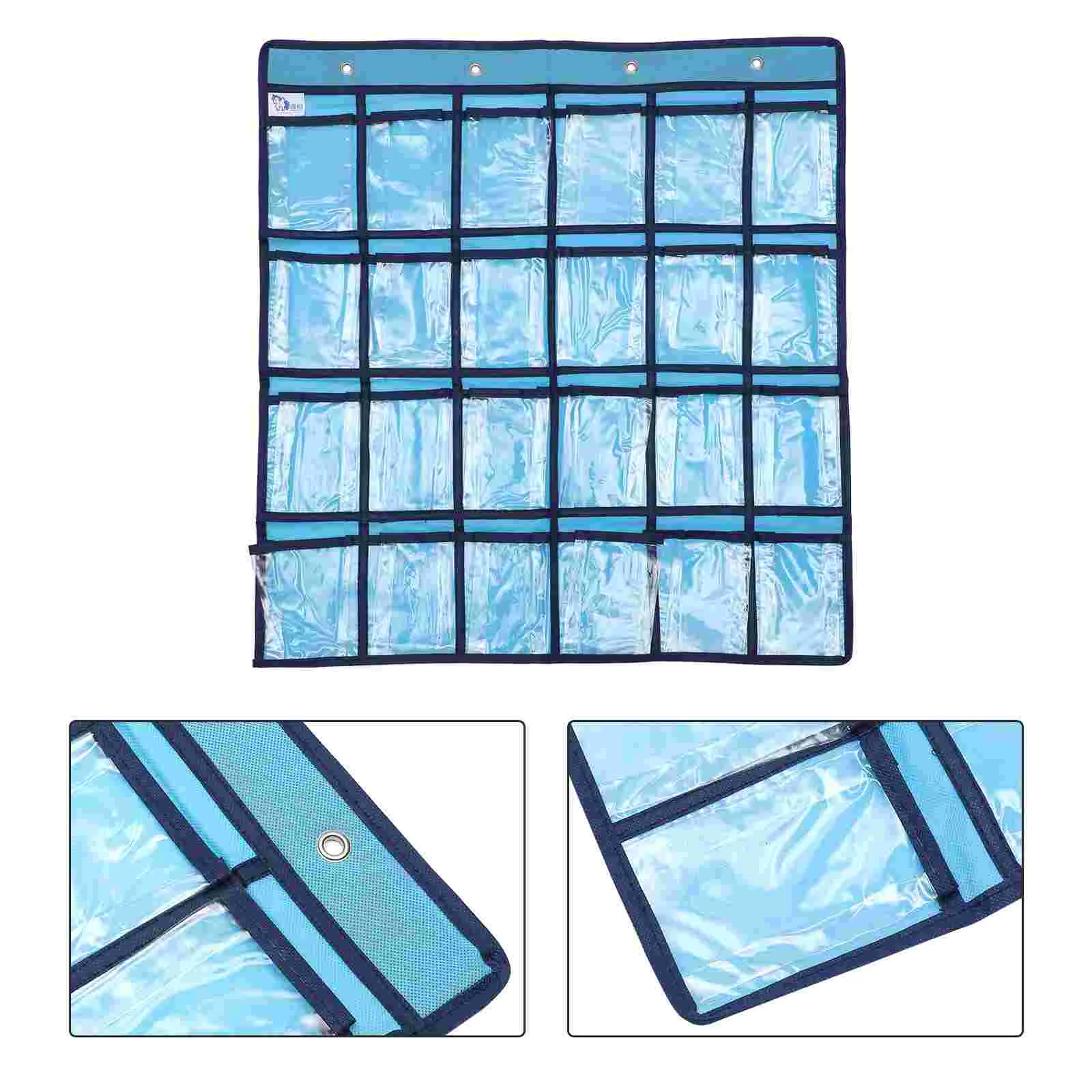 24 Pocket Door Hanging Organizers Calculator Holder Mobile Phone Bag Non-woven Drawer Office