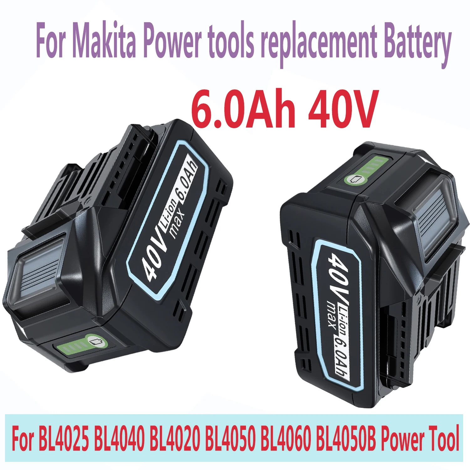 

For Makita 40V XGT Battery 6.0Ah Li-ion replacement Power tools Battery For brush cutter GRU13