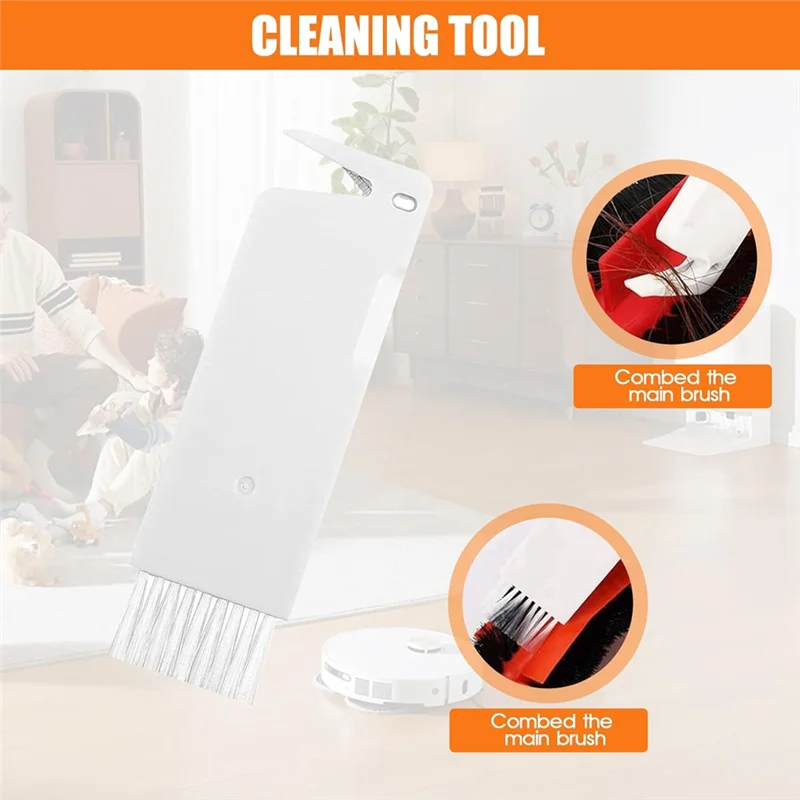 مجموعة الملحقات لأجزاء المكنسة الكهربائية الروبوتية Xiaomi X20+ X20 Plus ملحقات فلتر Hepa للفرشاة الجانبية الرئيسية