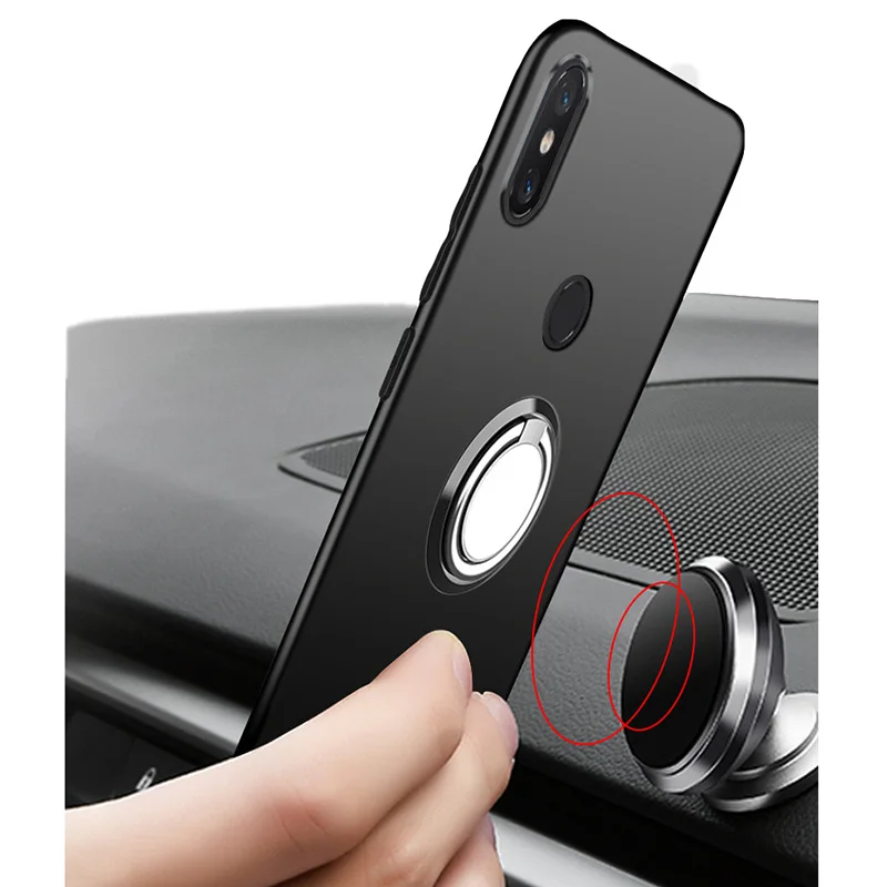 Voor Blackview A55 Pro 6.53 "2022 A55Pro Terug Ring Houder Beugel Telefoon Case Smartphone Tpu Zachte Siliconen Cover