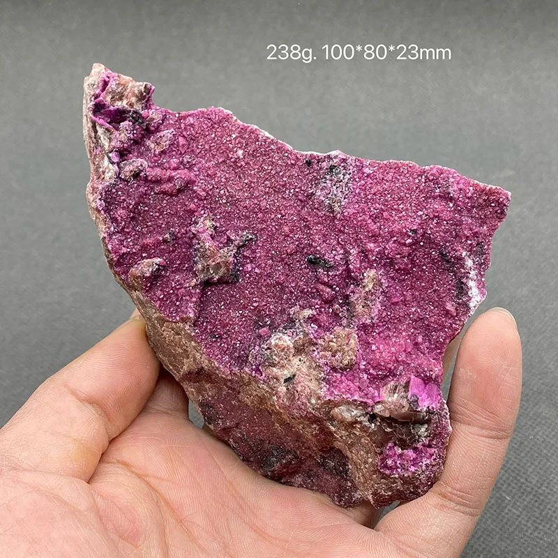 100% natural red cobalt calcite Healing crystal raw stone stone home decoration pieces