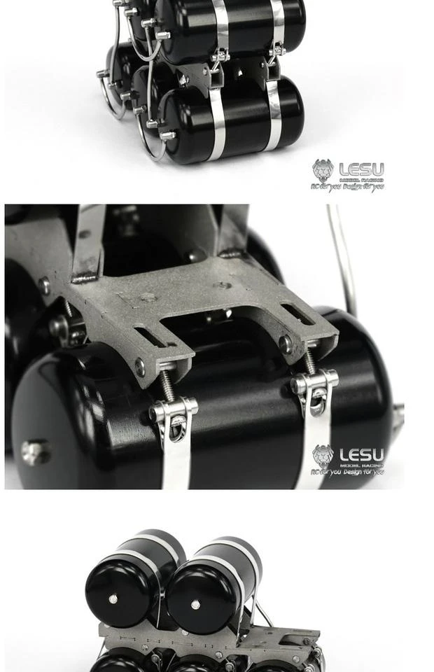 LESU Model For 1/14 RC Truck Tamiya Tractor Simulation Gas Tank Mud Head Decoration Diy Remote Control Accessories Car G-6120