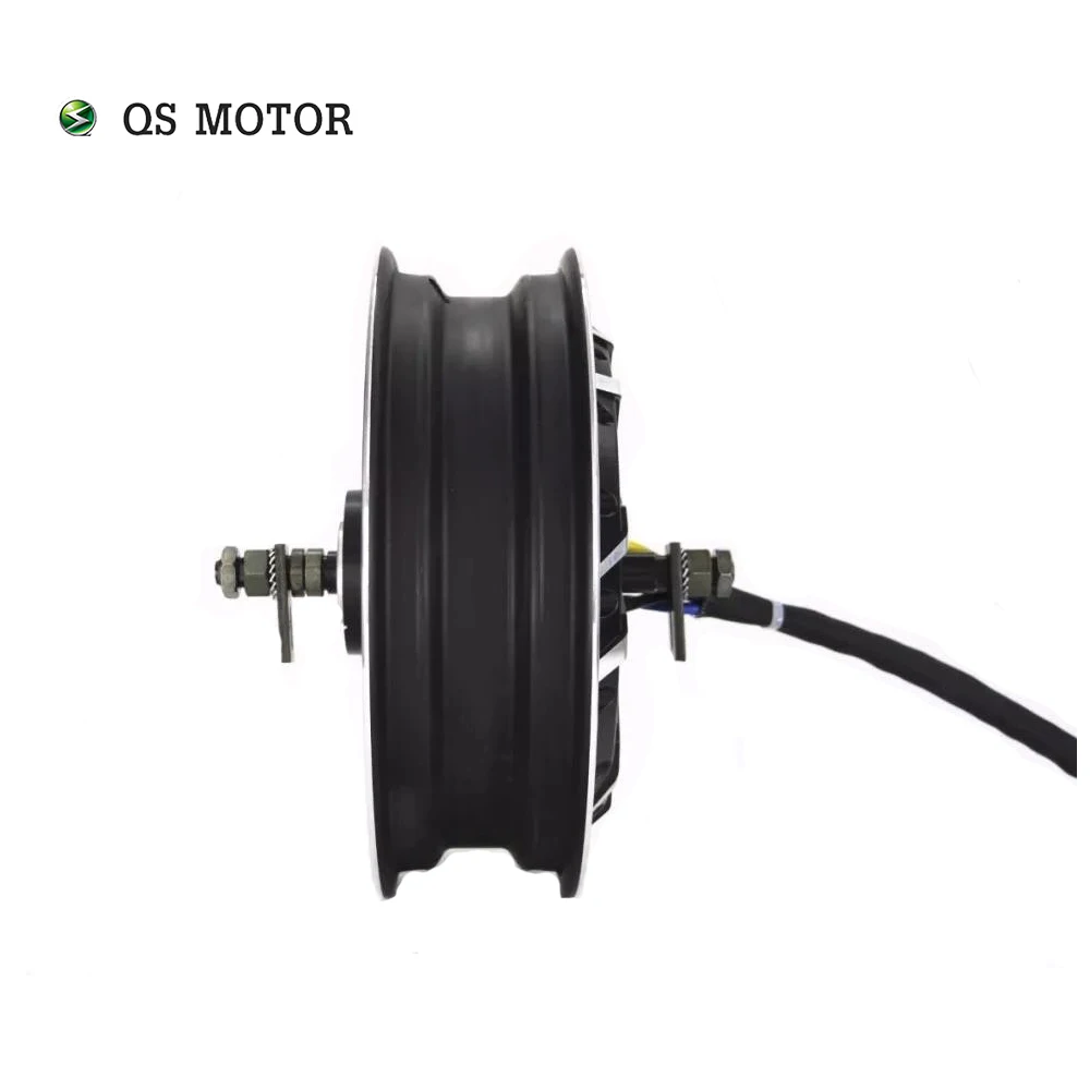 QS Motor 13*4.25inch 12000W 273 70H V4 High Power Hot Sale BLDC Gearless Motor In-wheel Hub Motor