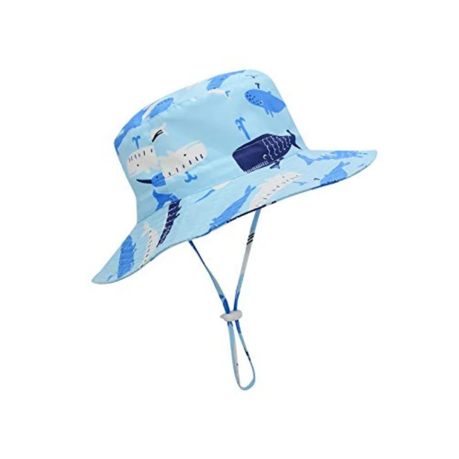 

Baby Sun Hat UPF 50+ Sun Protective Toddler Bucket Hat Summer Beach Hats Wide Brim Outdoor Play Hat for Boys Girls