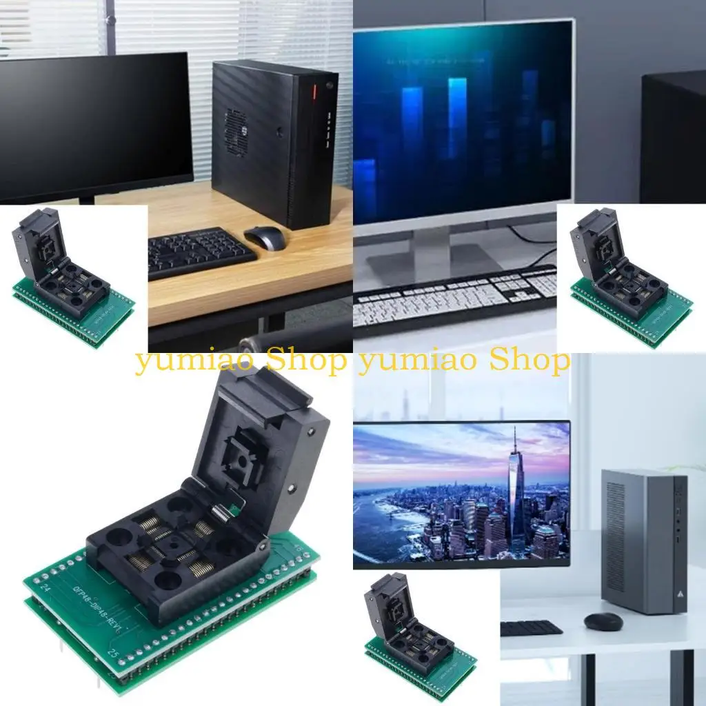 587B High Quality QFP48 to DIP48 Programmer Burning Socket for Electronics Engineers and Manufacturers