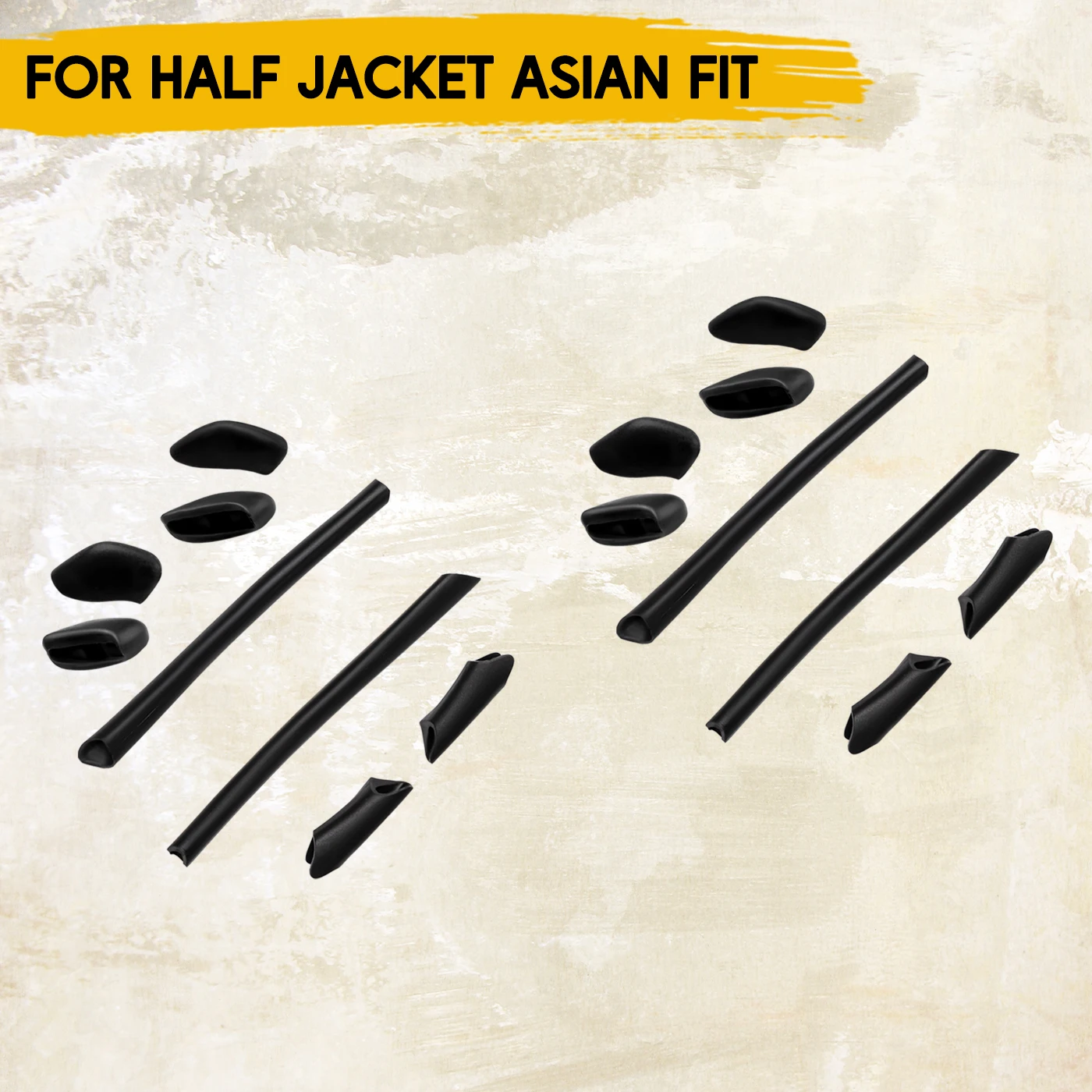 Silicone Earsocks Nose Pads Replacement  Rubber Kit for Oakley Half Jacket Asian Fit Sunglasses Temple Sleeve Nose Guard