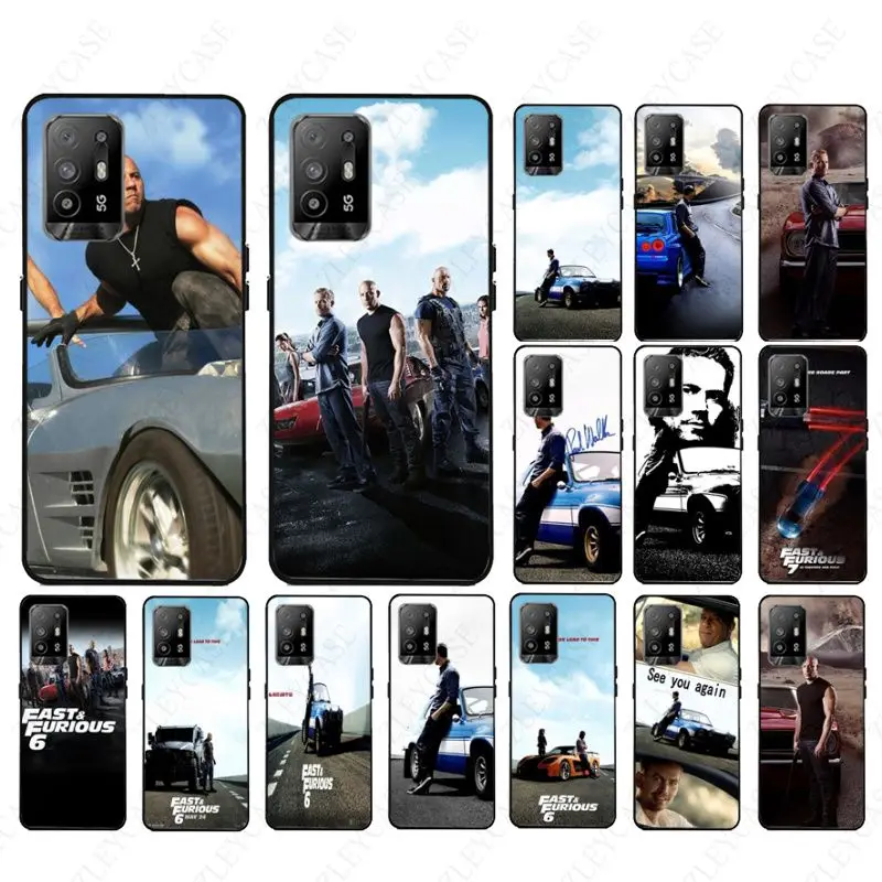 funda Fast & Furious soft shell Phone cover For OPPO A94 A74 A9 A5 A53 A73 2020 A57 A76 A96 4G A54 A78 A95 A98 A72 Cases coque