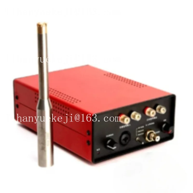Audio speaker amplifier testing system: frequency response curve, impedance TS parameters, resonance, frequency, harmonic