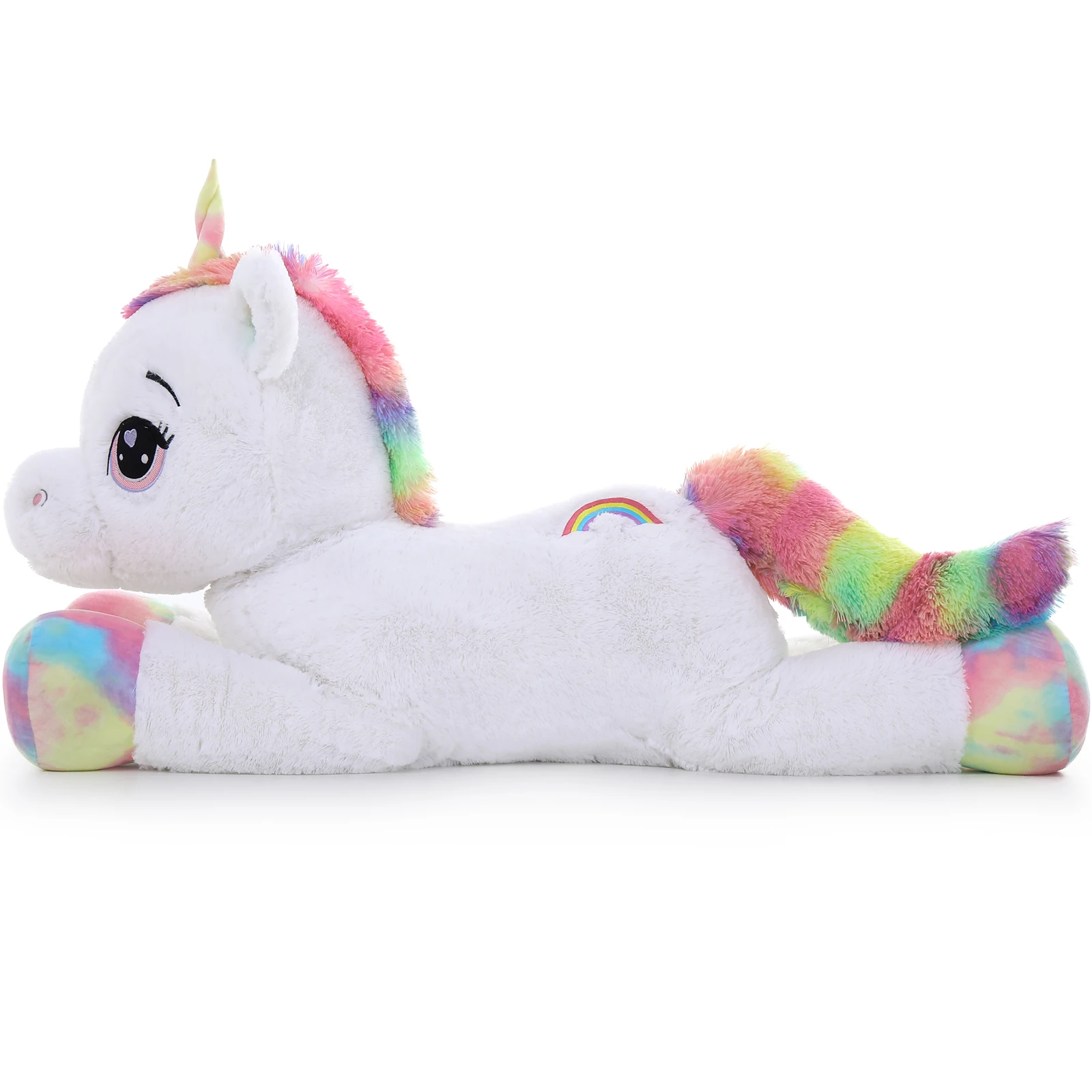 

MaoGoLan 43-дюймовый большой единорог, плюшевая подушка гигантского животного, полная из 5,4 фунтов хлопка, большой единорог, обнимающий тело