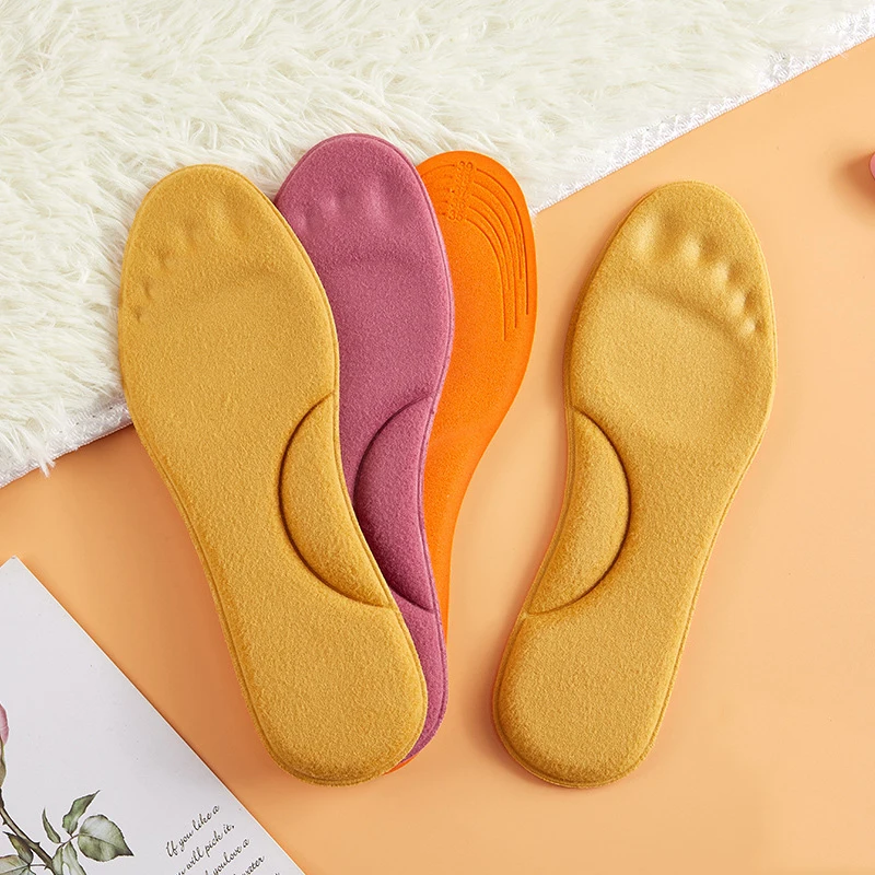Feet Warm Memory Foam Arch Support Insoles for Women Winter Self Heated Thermal Insoles for Sports Shoes Self-heating Shoe Pads image 5