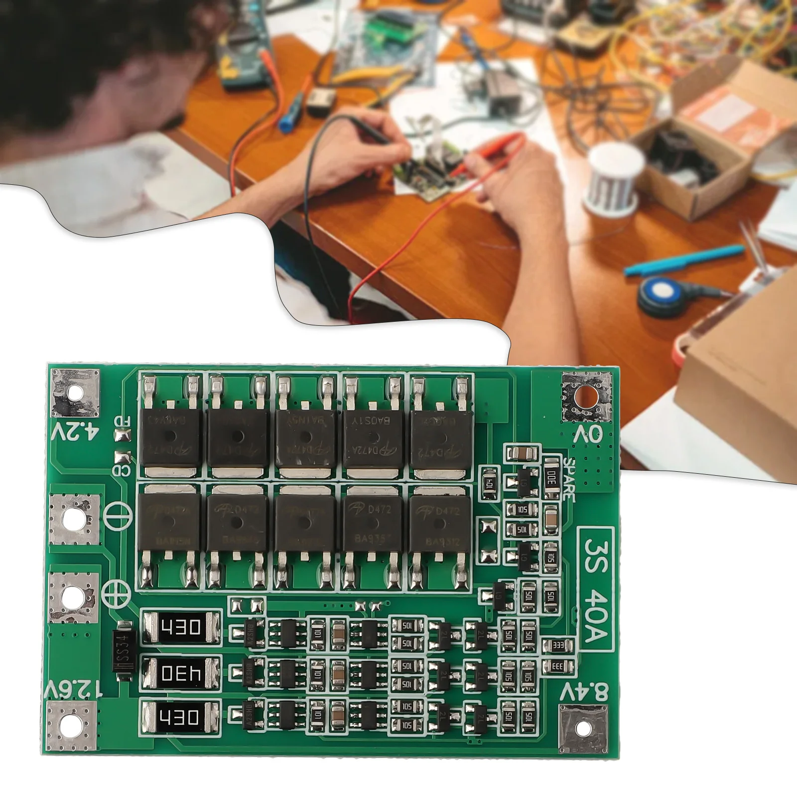 Lithium Battery Protection Board For Starting Current Below 80A Power Below 170W Electric Drill Power Tools Replacement Parts