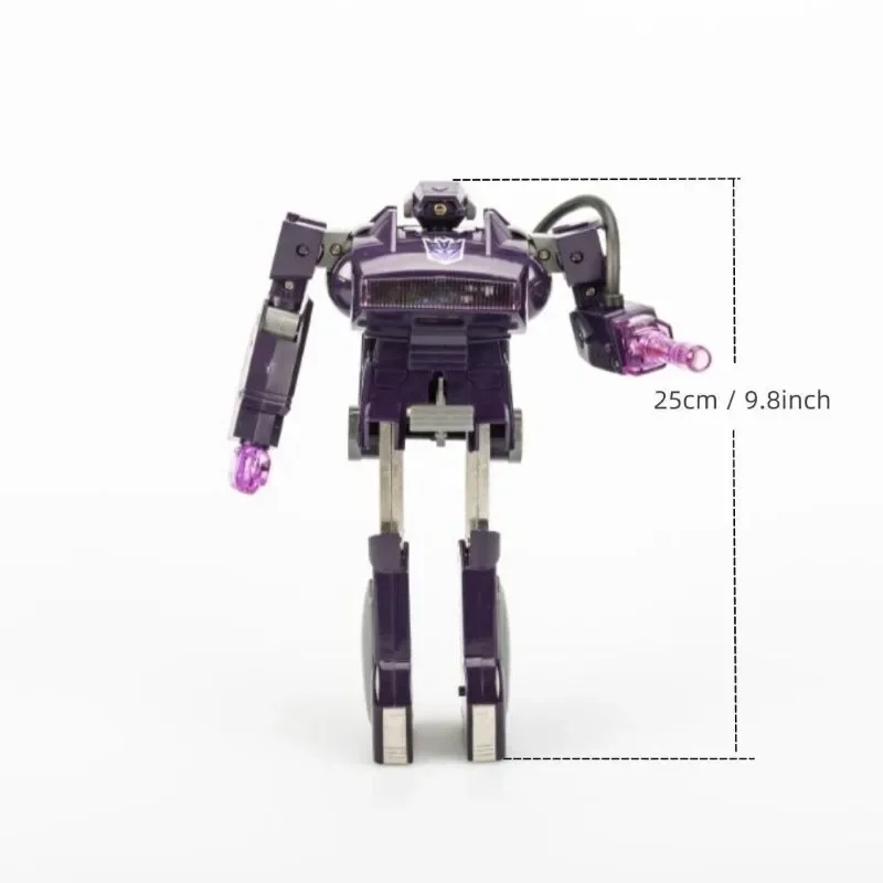 TransDevices-Robot KO Version G1 Action Figure, Shockwave, Glowing Sound, Boy Hobby Collection, Cadeau de vacances, Série de jouets, En stock