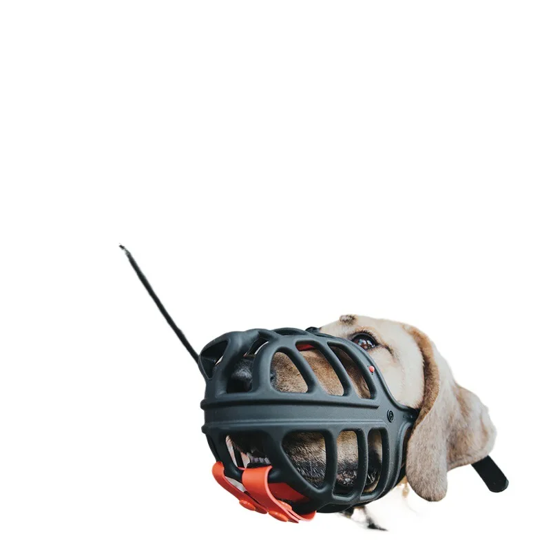 Adjustable Rubber Dog Mouth Cover Anti-bite Anti-barking Anti-eating Pet Large Dog Mouth Cover