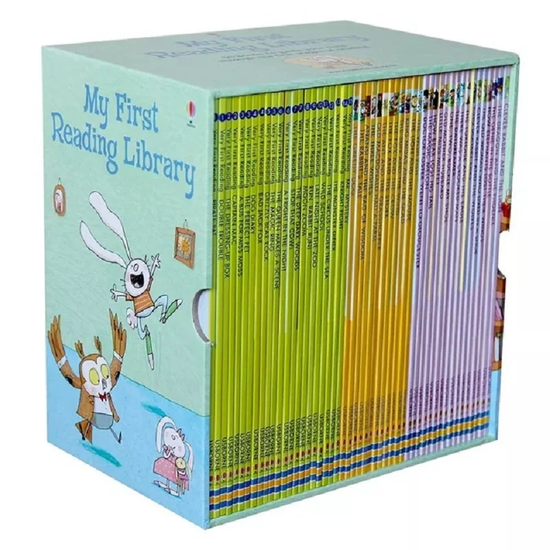 

50 books/set Usborne My First Reading Library English Picture Books Baby Early Childhood words learning gift For kids