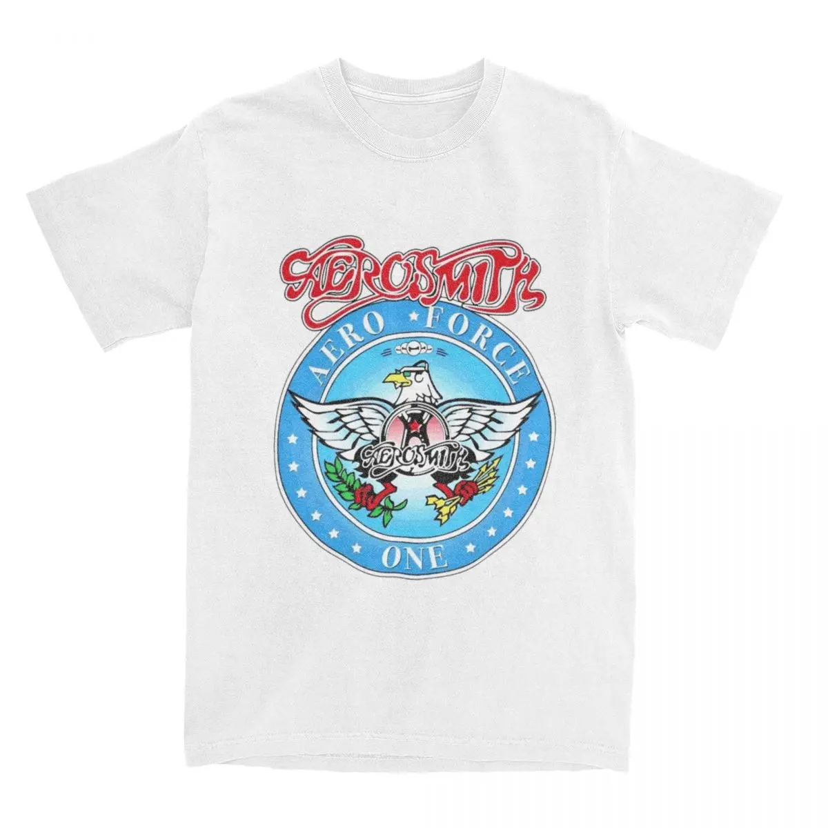 Men Women Aerosmith Band Rock T Shirts Pure Cotton Clothes Humor Short Sleeve Round Collar Tees Original T-Shirts