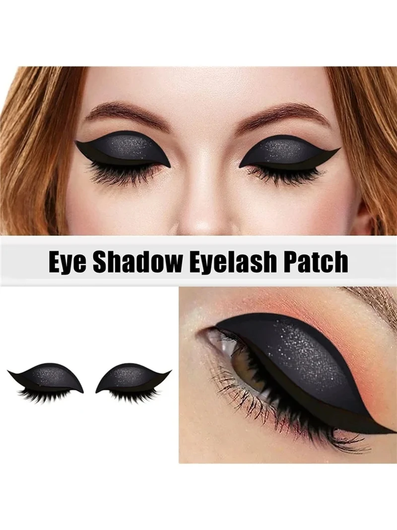 كسول ظلال العيون رمش التصحيح جديد عينيه رمش ملصقات، 3 في 1 ذاتية اللصق قابلة لإعادة الاستخدام ملصقات ماكياج العين السريعة