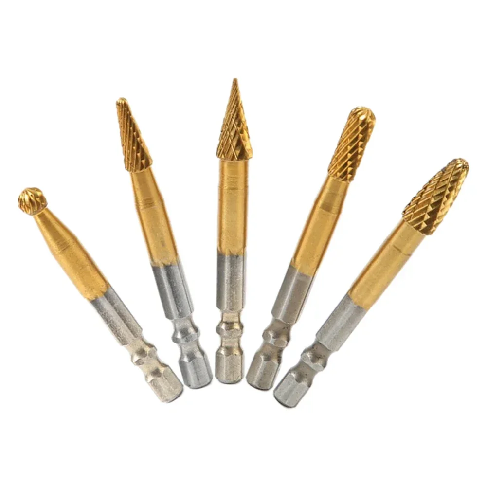 

6.35mm Shank Burrs Milling Cutter Bit Durability Of High Speed Steel Handheld Electric Tool High Degree Of Finish