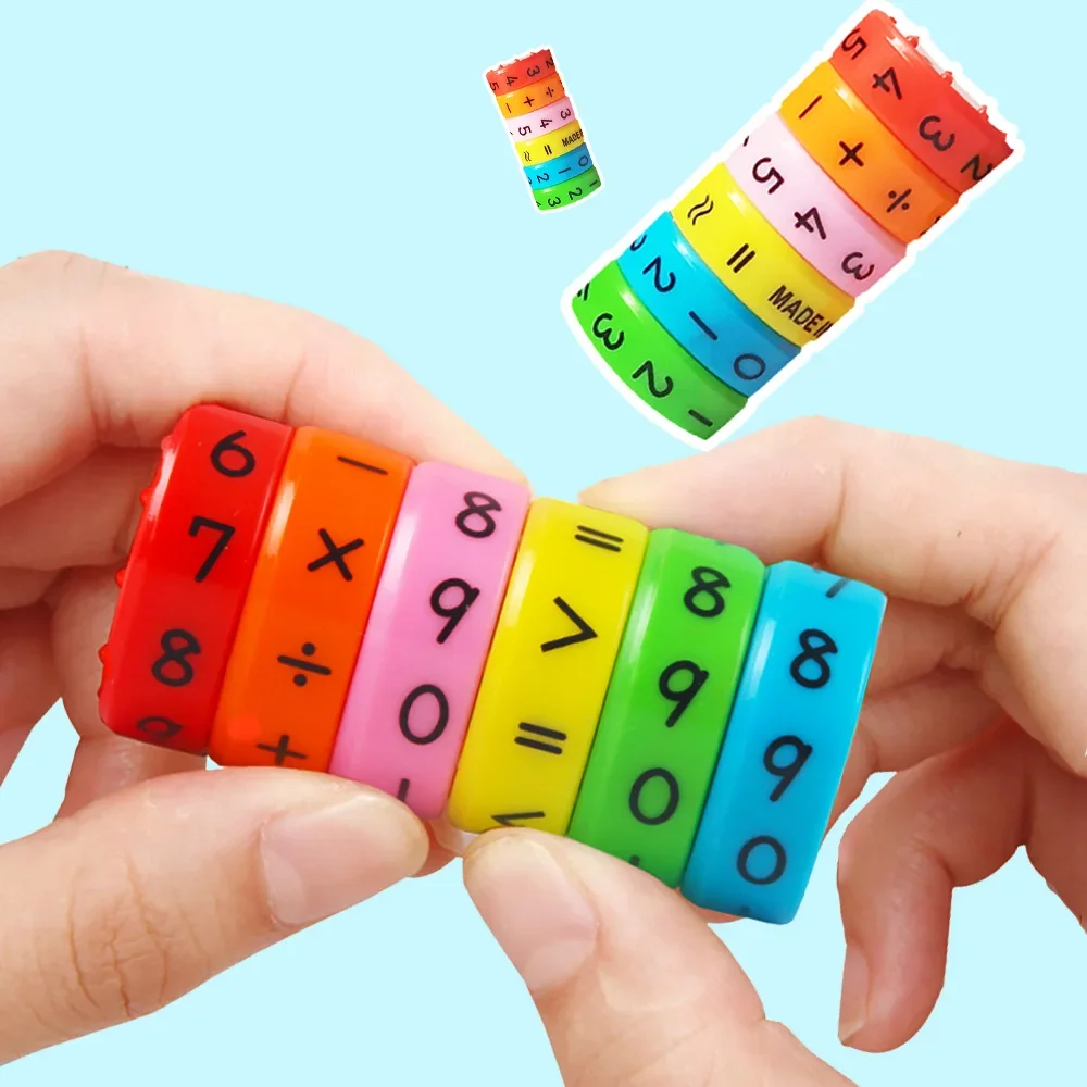 Juguete de cubo Digital mágico para niños, juego de rompecabezas Montessori, aprendizaje educativo de matemáticas, bloque magnético, juego de cálculo