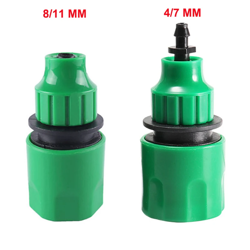 

10pcs Garden Hose Quick Coupling Adapter - 4/7mm & 8/11mm Barb Fittings with 1/4" 3/8" Connectors for Irrigation