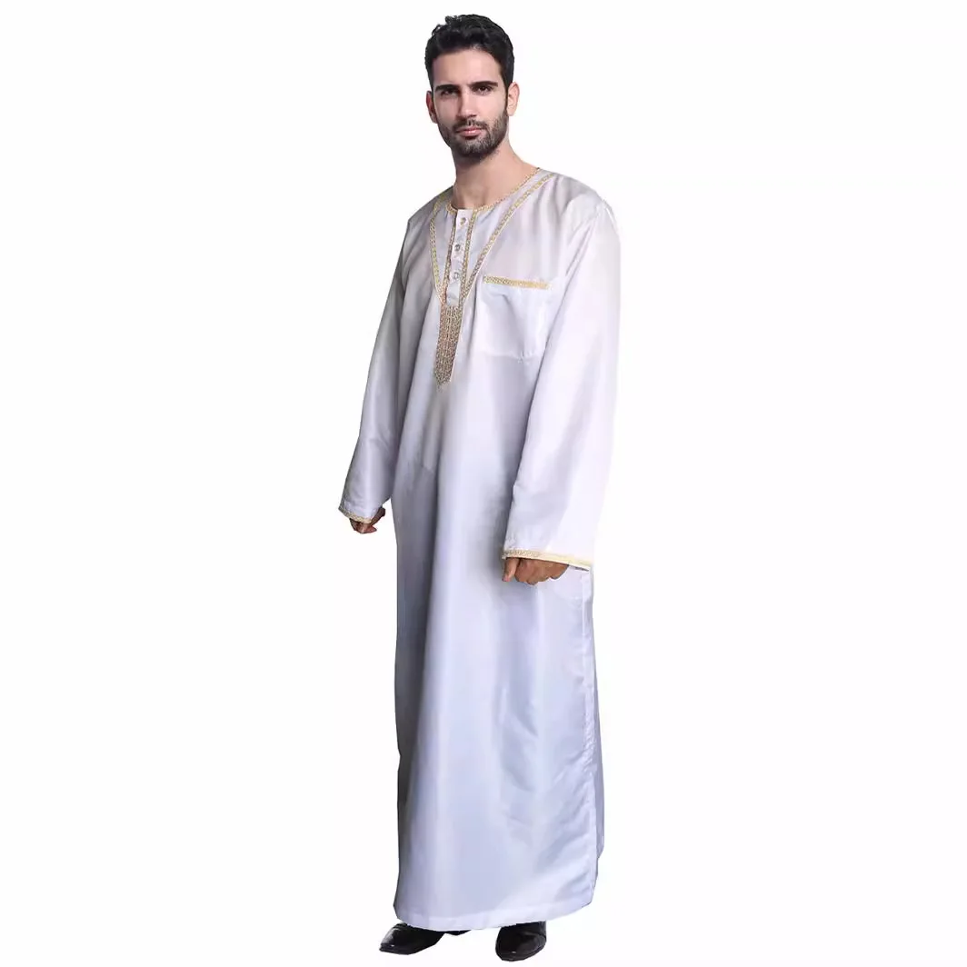 Abaya Men's Muslim Abaya Clothing Saudi Arabia Dubai Leisure Outdoor Single-wear Muslim Robes Turkey Morocco Muslim S-3XL